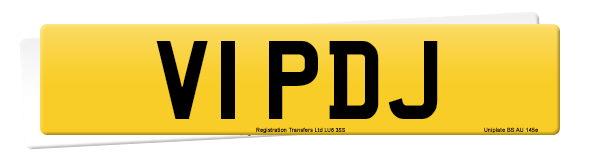 Registration number V1 PDJ